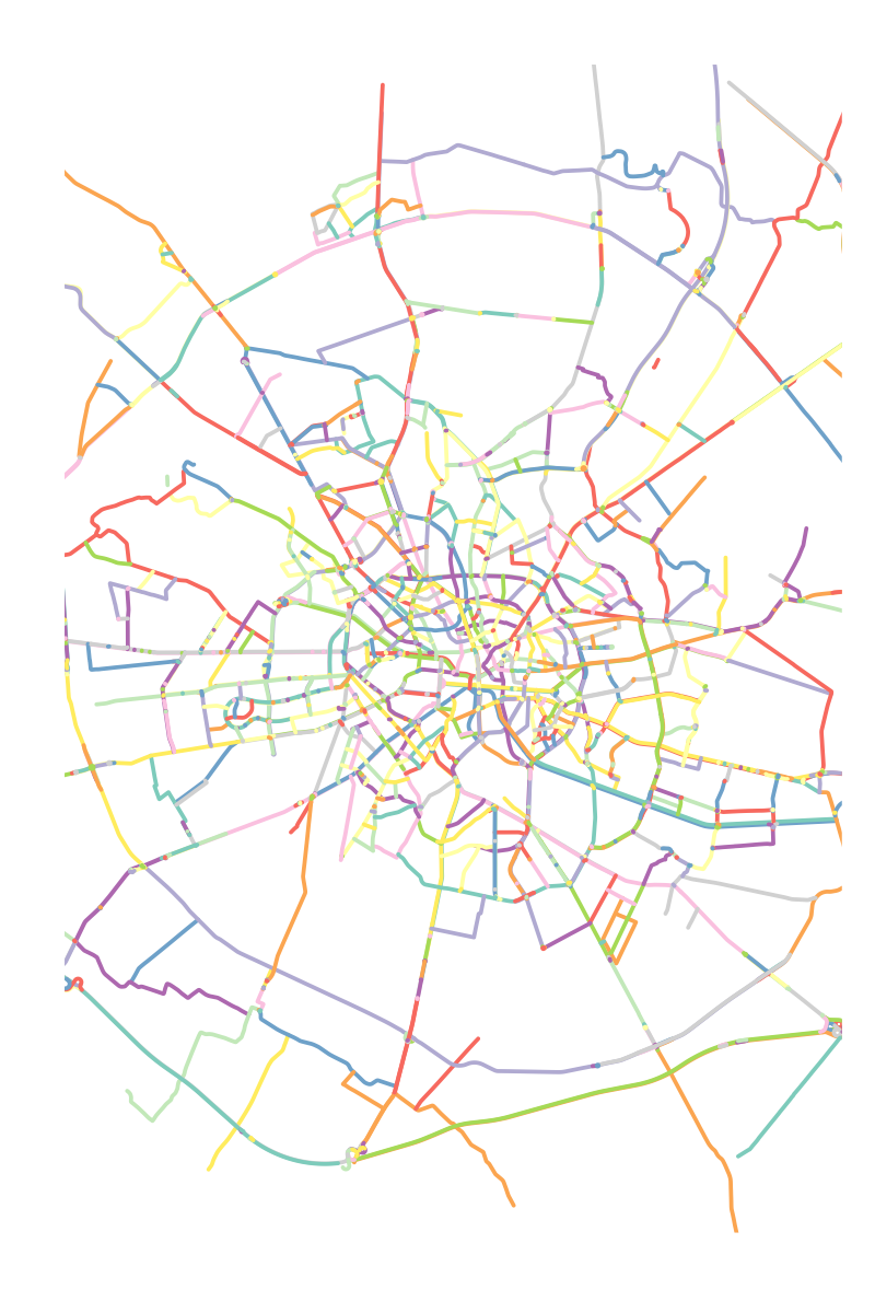 Bucharest continuous streets